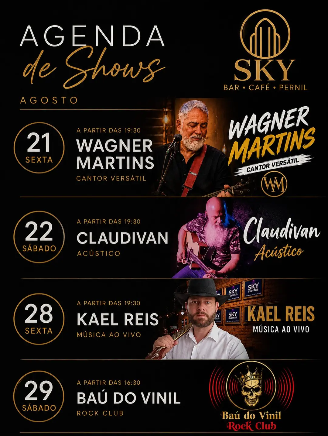 Flyer de Kael Reis