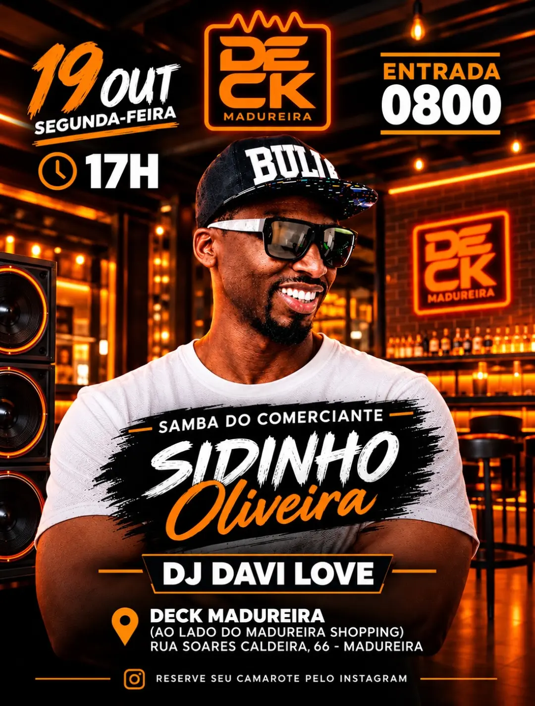 Flyer de Sidinho Oliveira