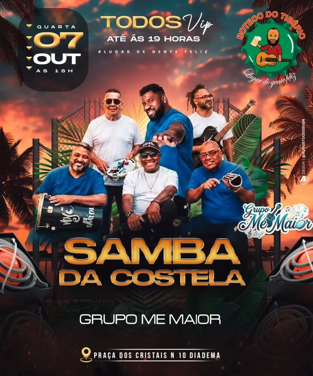 Flyer de Grupo Mé Maior