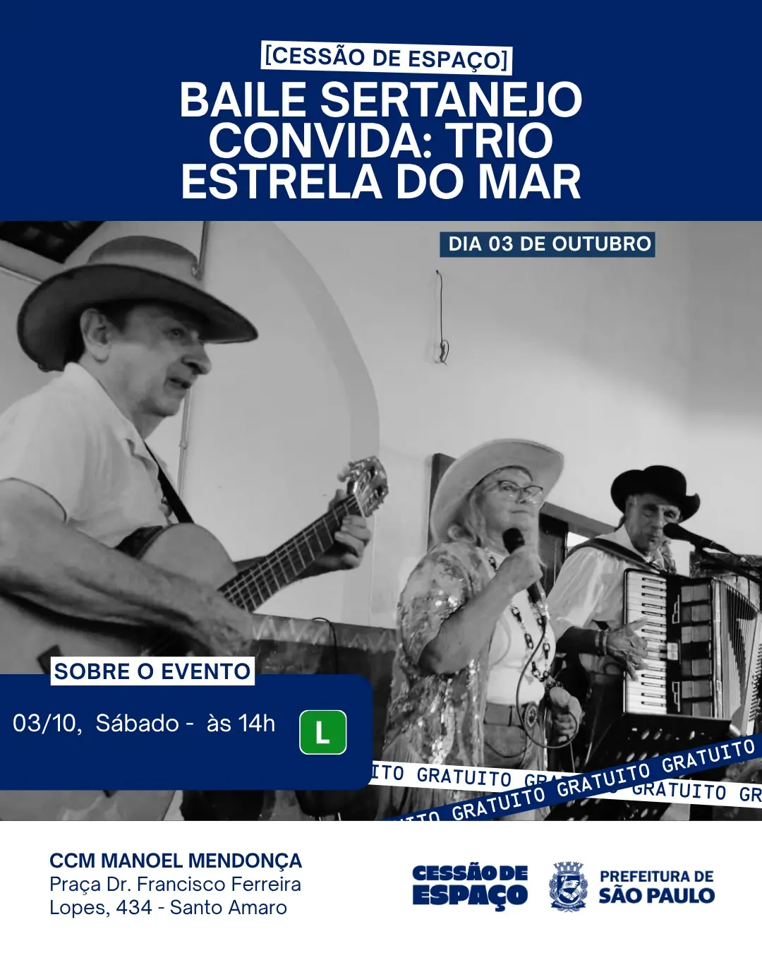 Flyer de Trio Estrela do Mar