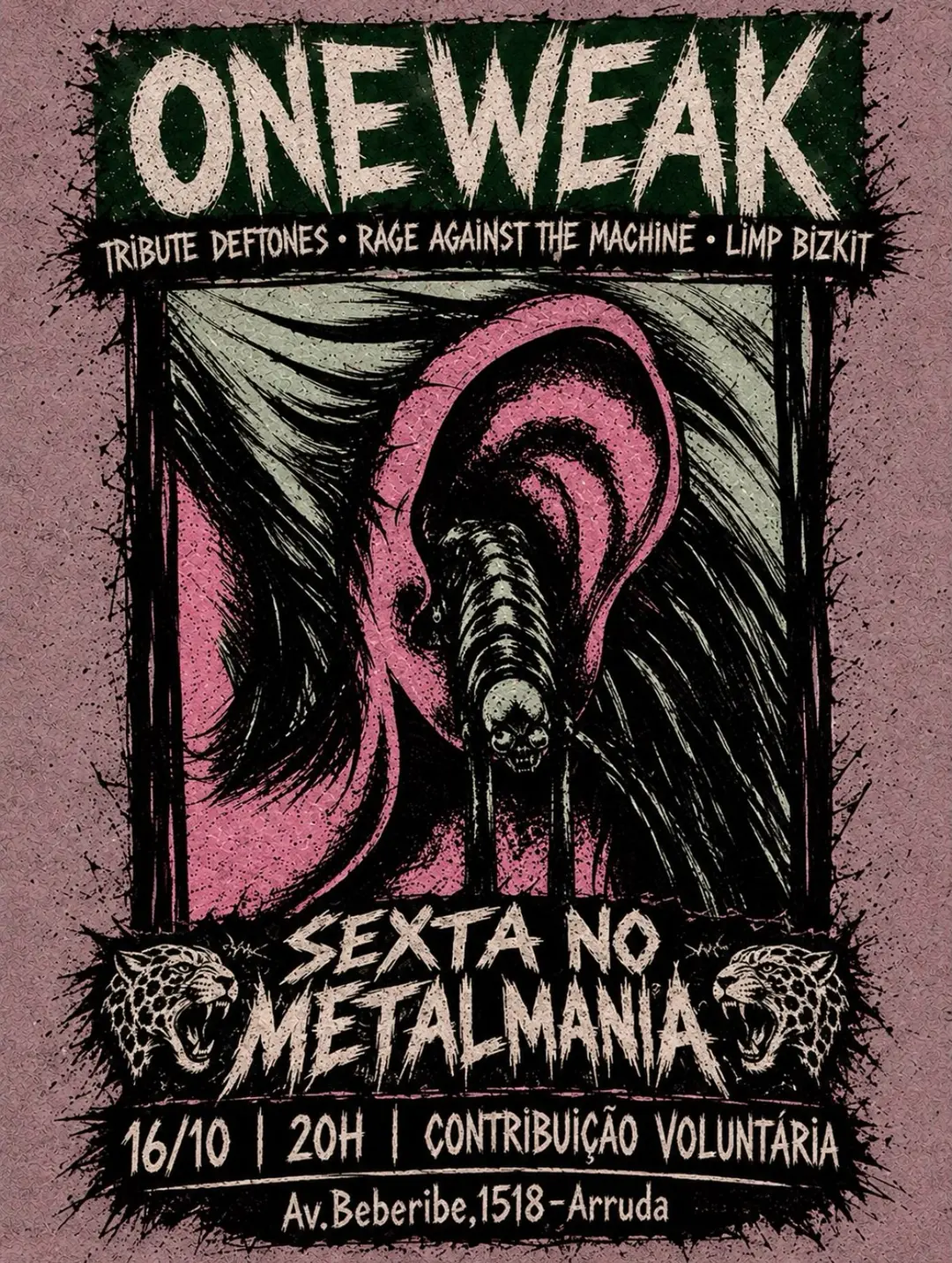 Flyer de One Weak Band