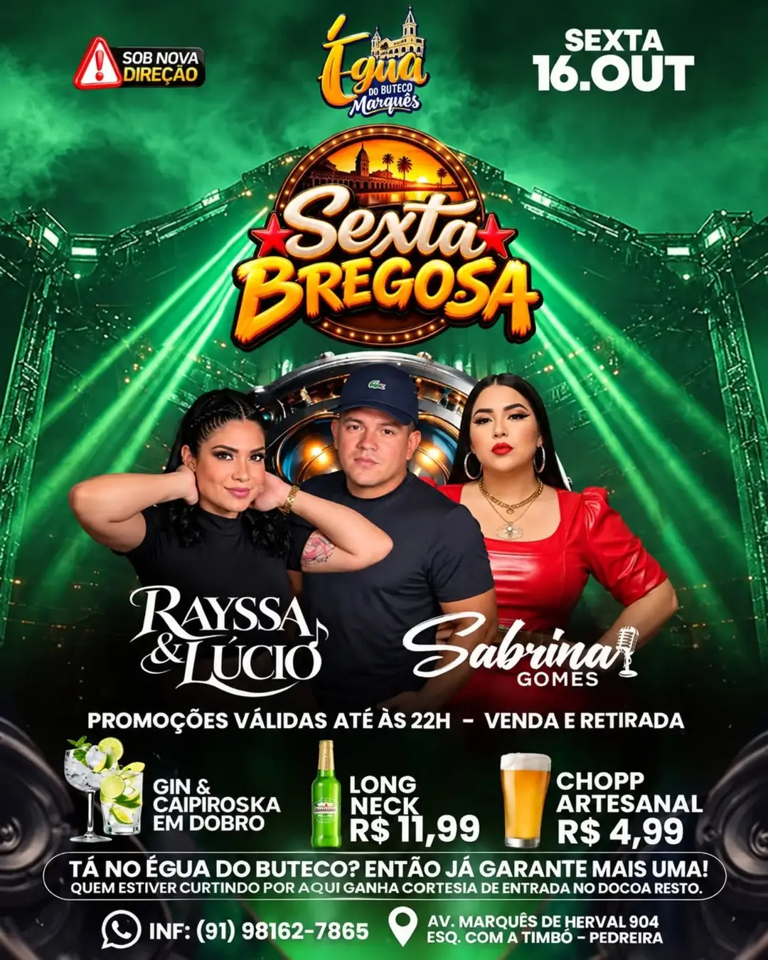 Flyer de Sabrina Gomes e Rayssa & Lúcio