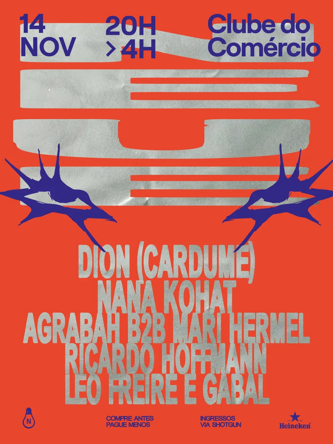 Flyer de Ágatha Prado, Dion, Nana Kohat e mais 3 artistas