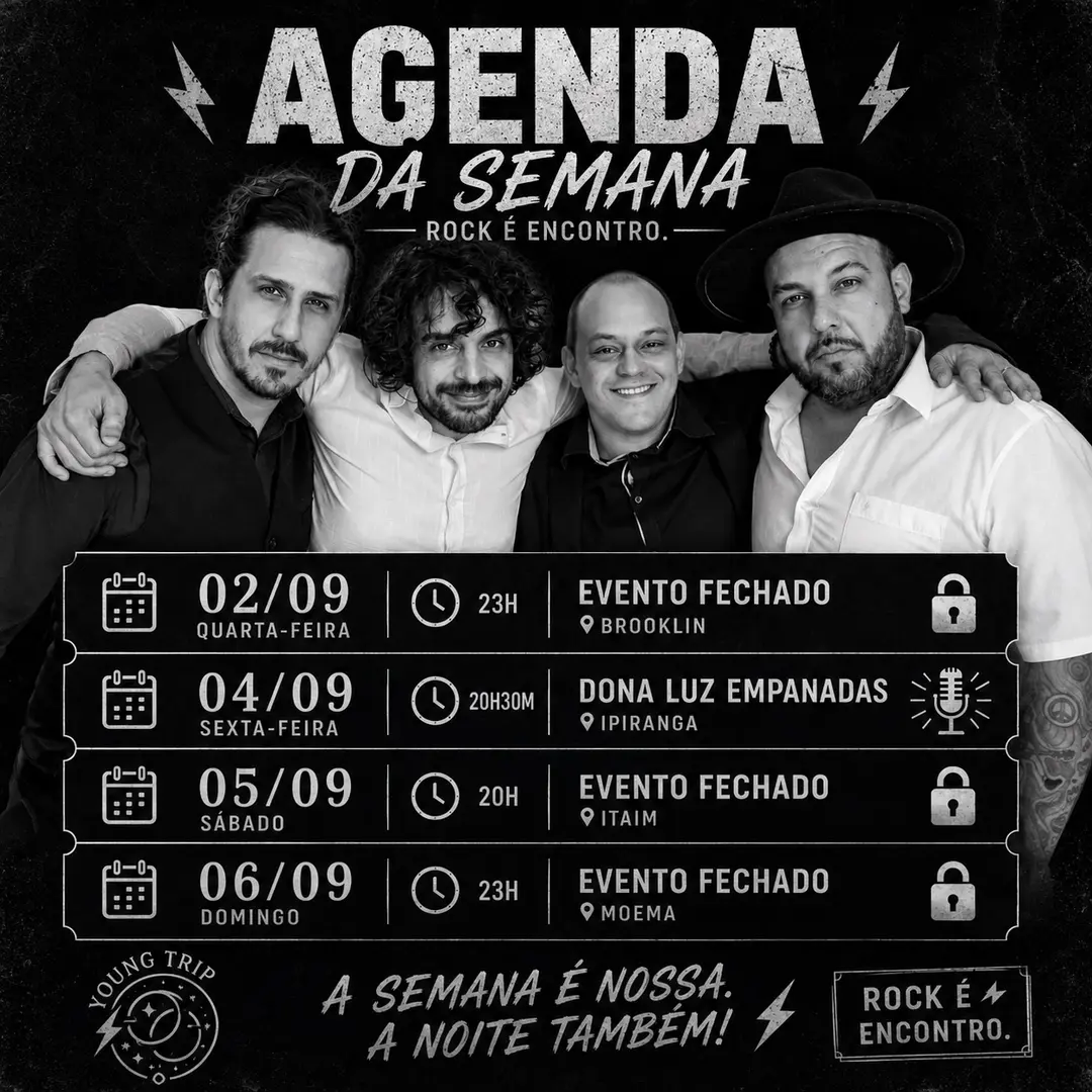 Flyer de Banda Young Trip