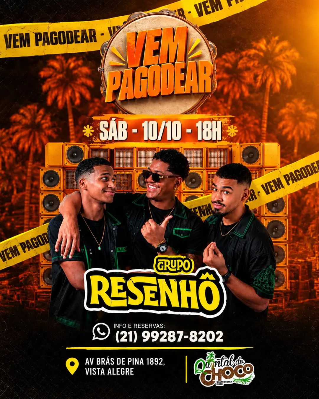 Flyer de Grupo Resenhô