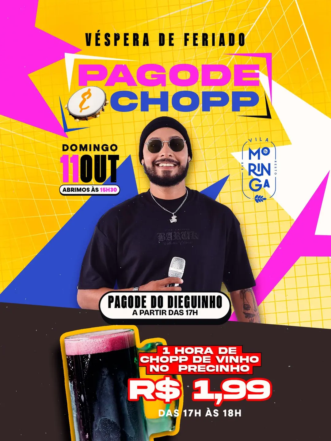 Flyer de Pagode do Dieguinho