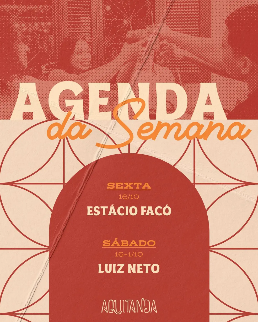 Flyer de Estácio Facó