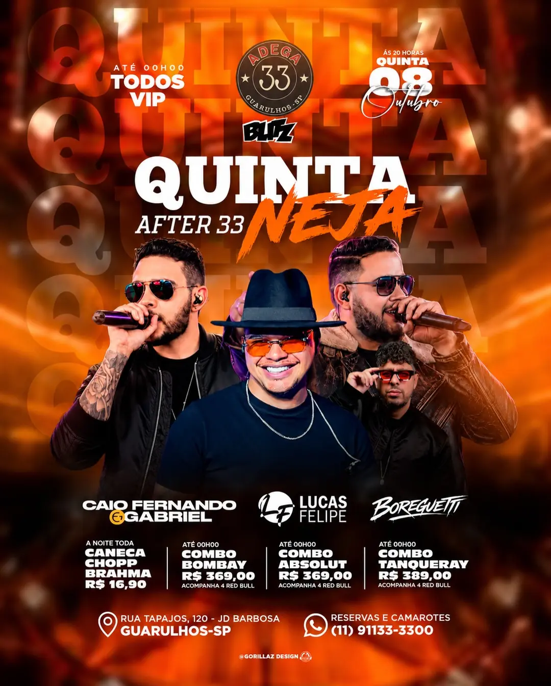 Flyer de Caio Fernando & Gabriel e mais 2 artistas