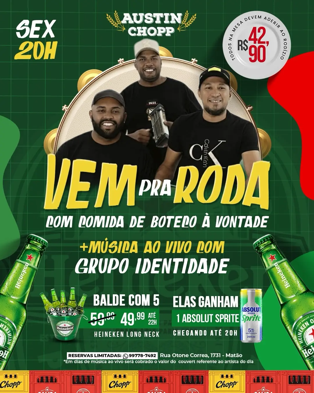 Flyer de Grupo Identidade