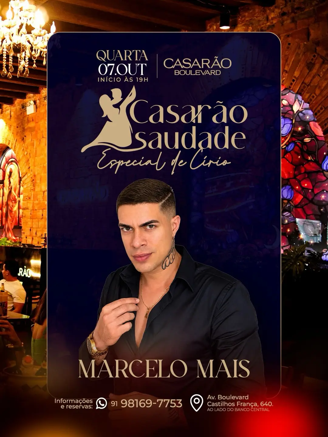 Flyer de Marcelo Mais