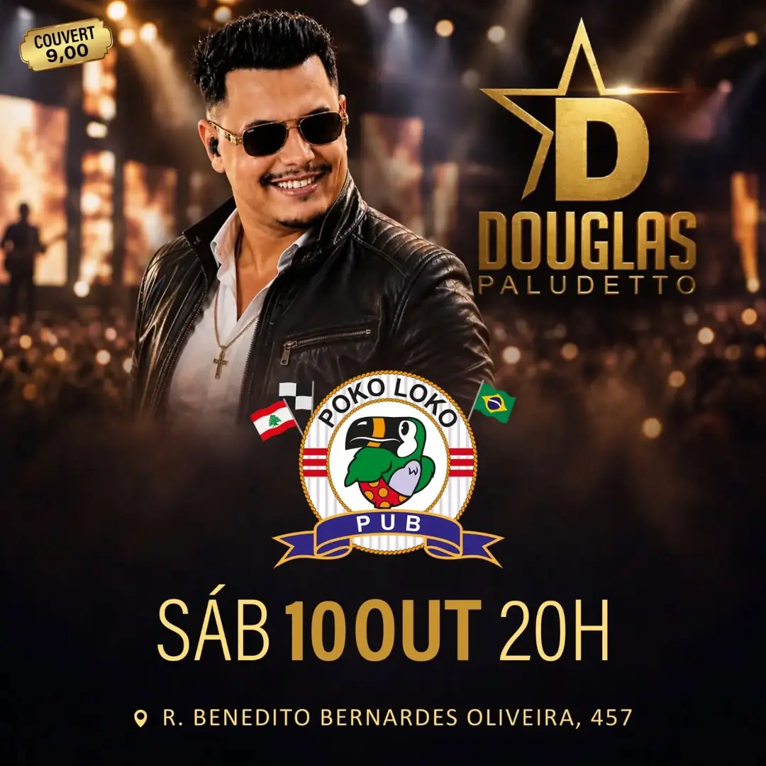 Flyer de Douglas Paludetto