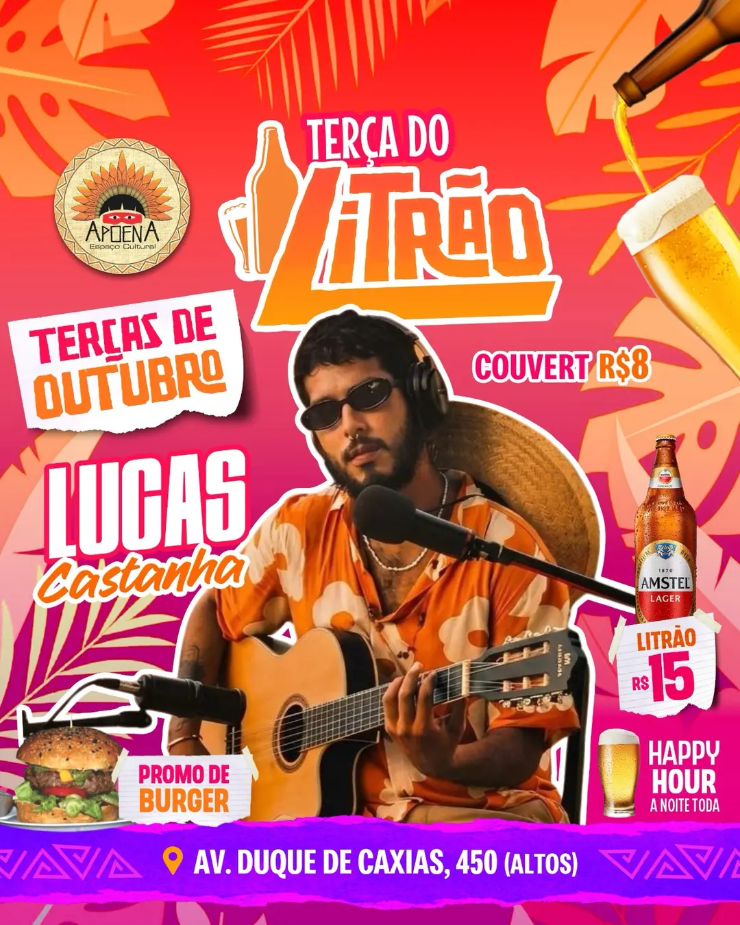 Flyer de Lucas Castanha