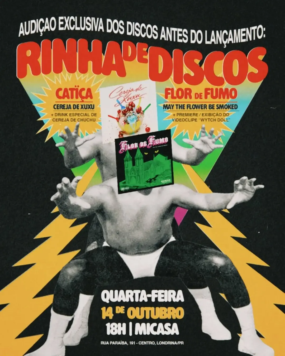 Flyer de Catiça e fdf