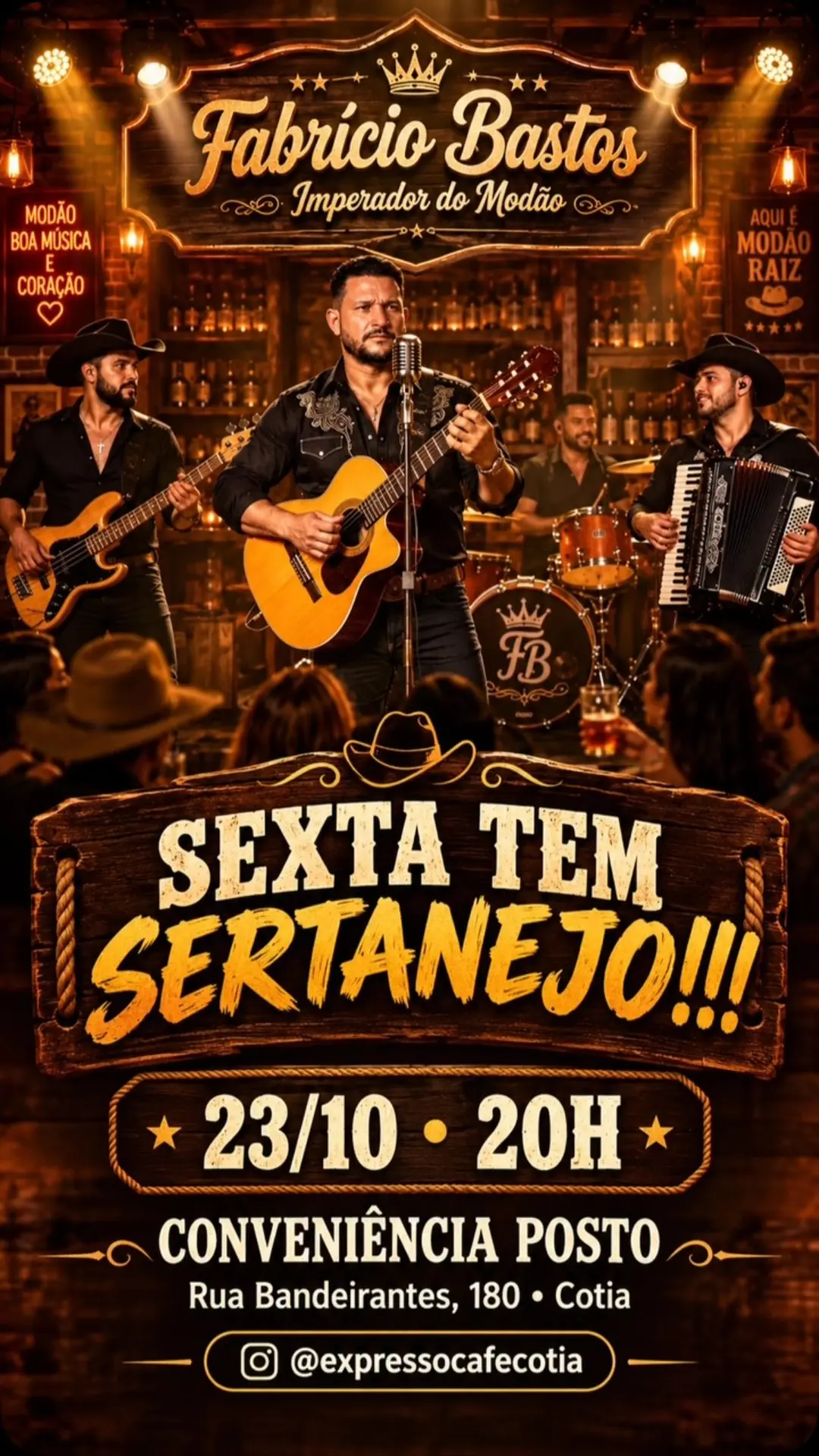Flyer de Fabricio Bastos