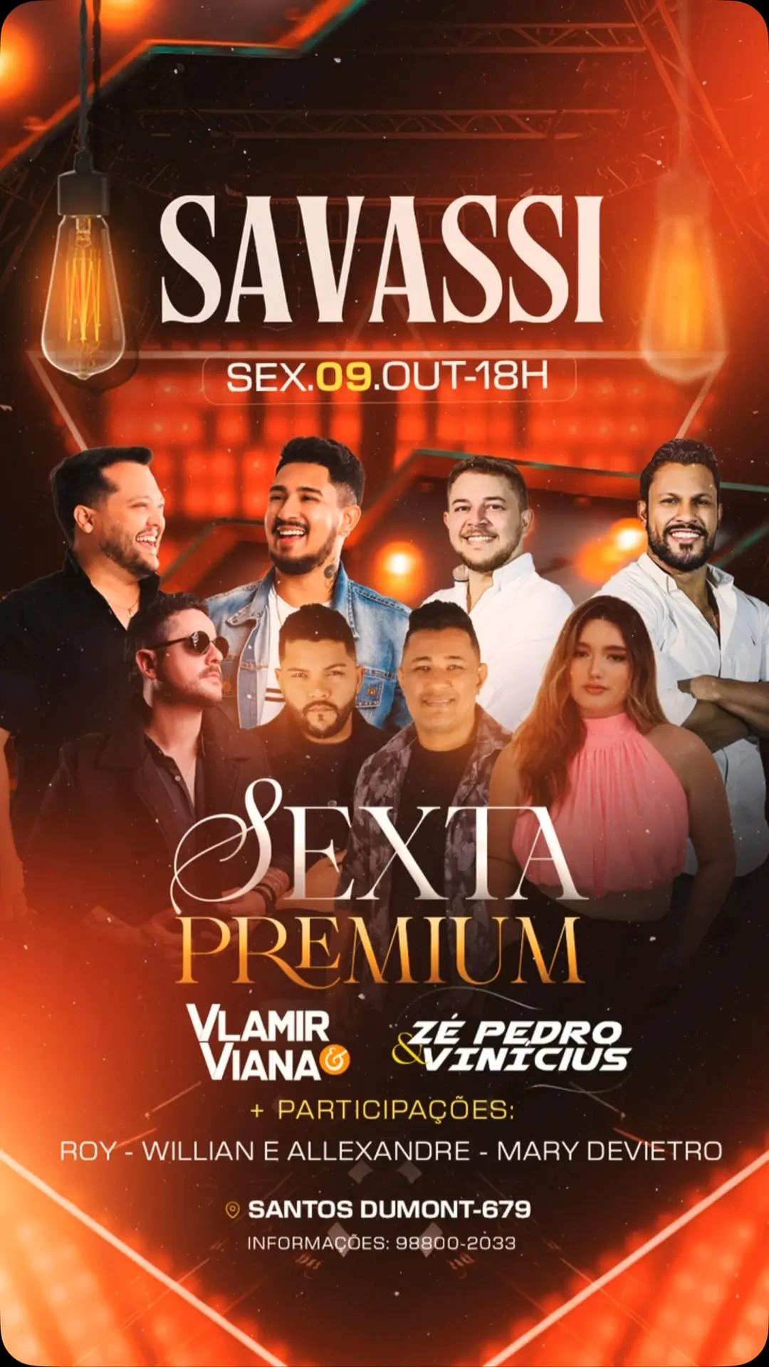 Flyer de Zé Pedro e Vinícius e Vlamir Viana