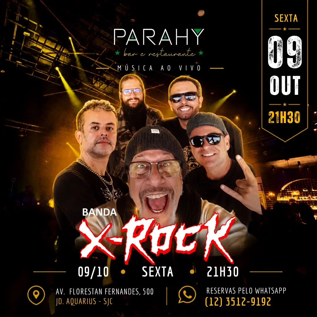 Flyer de Banda X-Rock