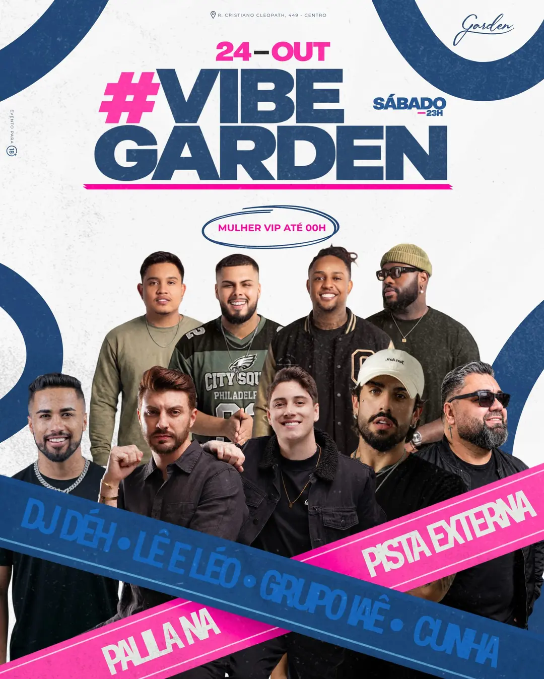 Flyer de Lê e Léo, Grupo Iaê, Andre de Souza, Cunha e Palila