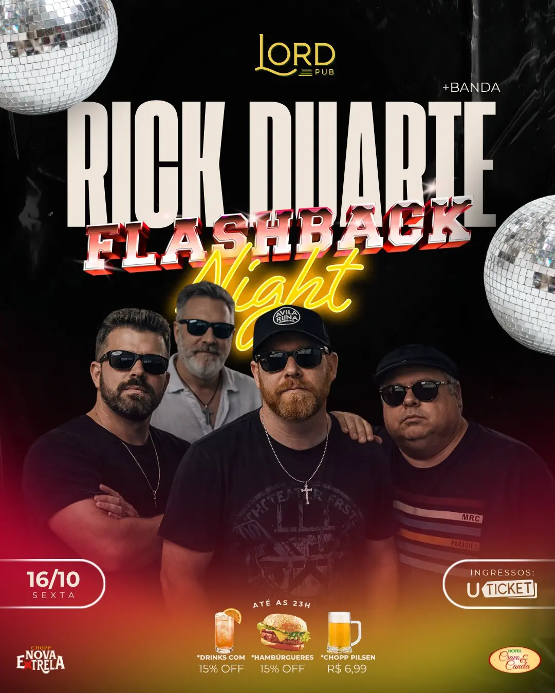 Flyer de Rick Duarte e Banda