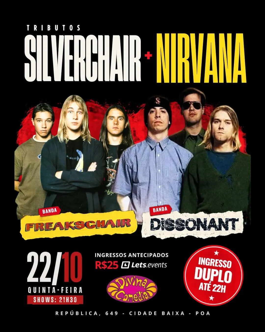 Flyer de Dissonant e Freakschair