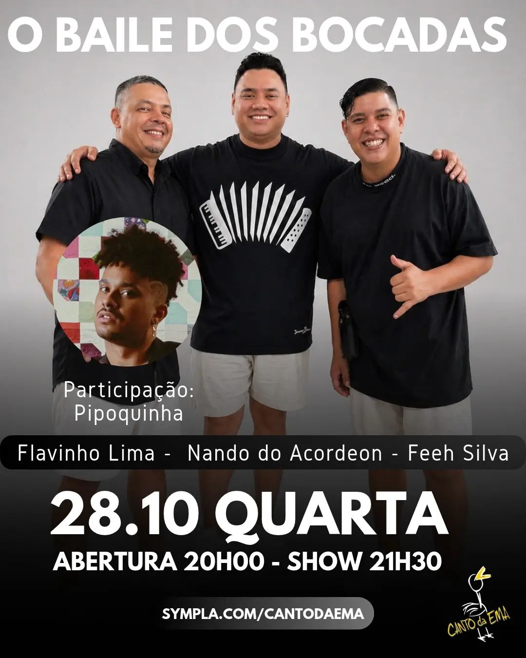 Flyer de Nando do Acordeon, Flavinho Lima e mais 5 artistas