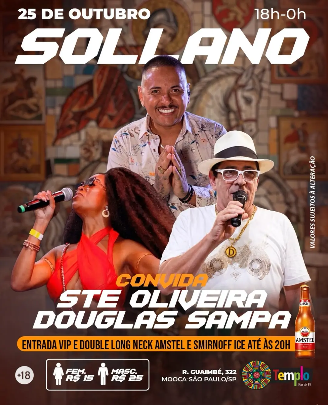 Flyer de Sollano, Douglas Sampa e Ste Oliveira Real