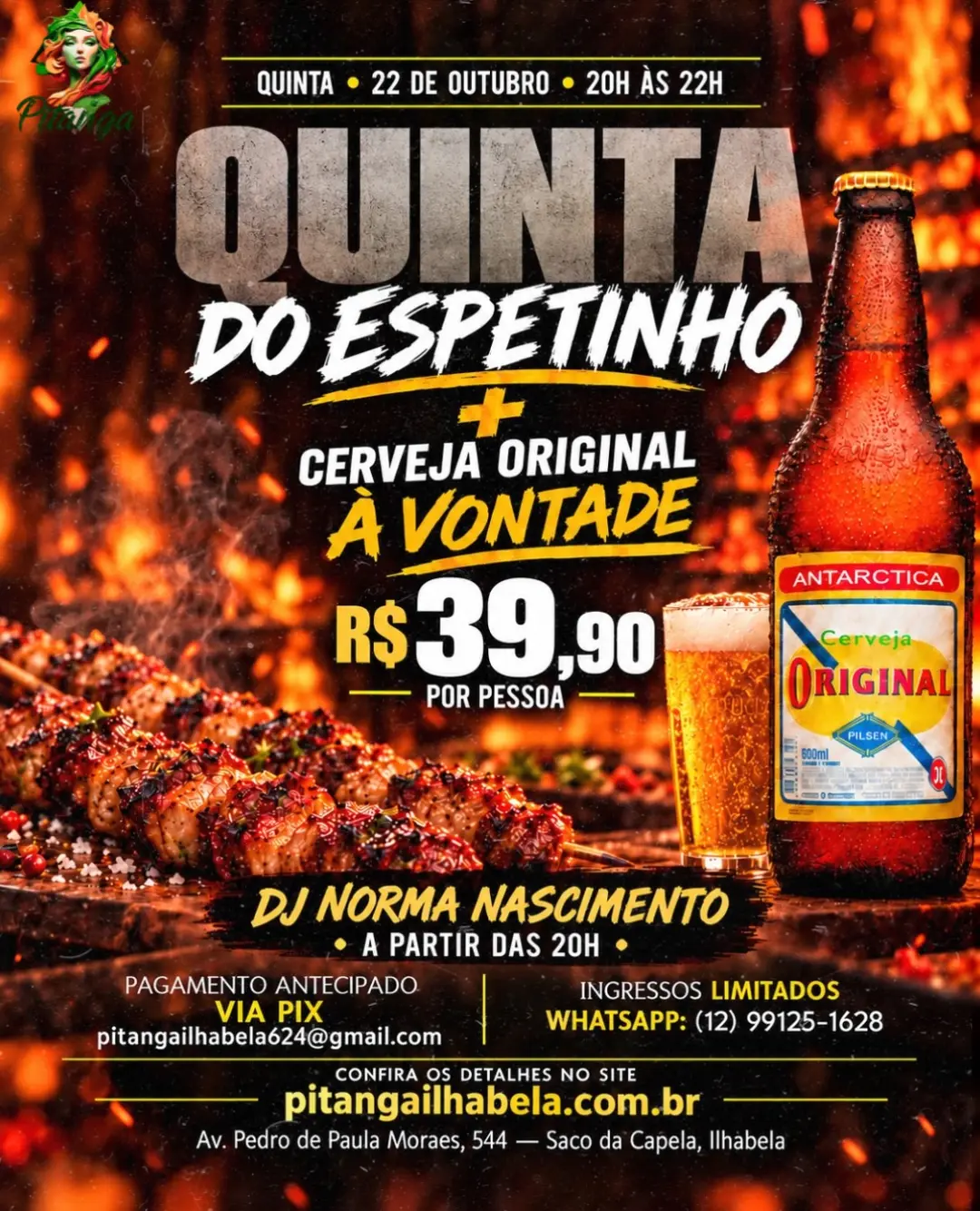 Flyer de DJ Norma Nascimento