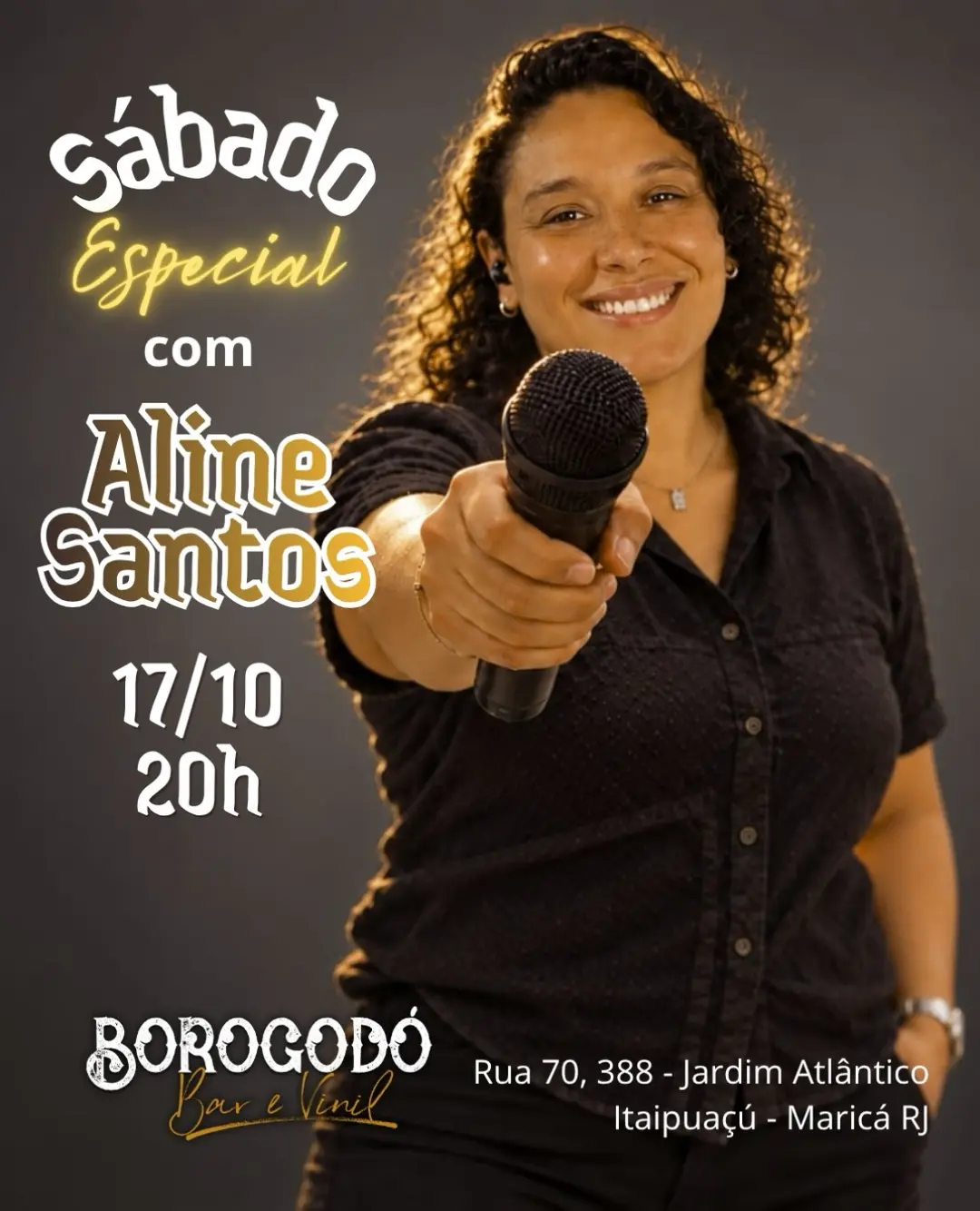 Flyer de Aline Santos