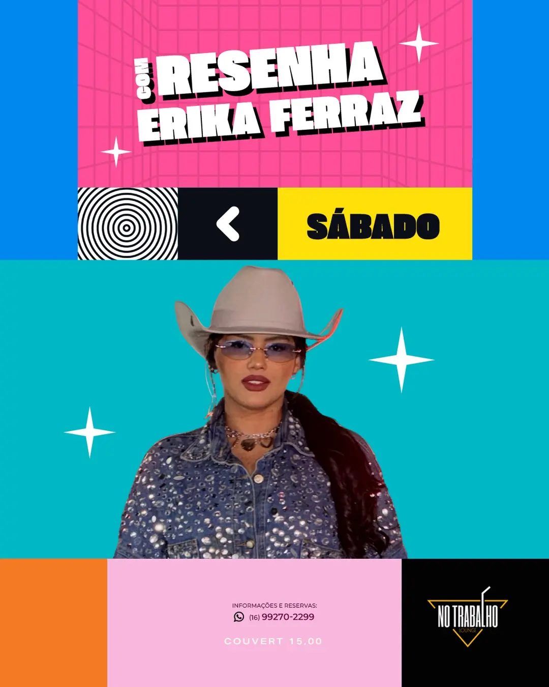 Flyer de Erika Ferraz