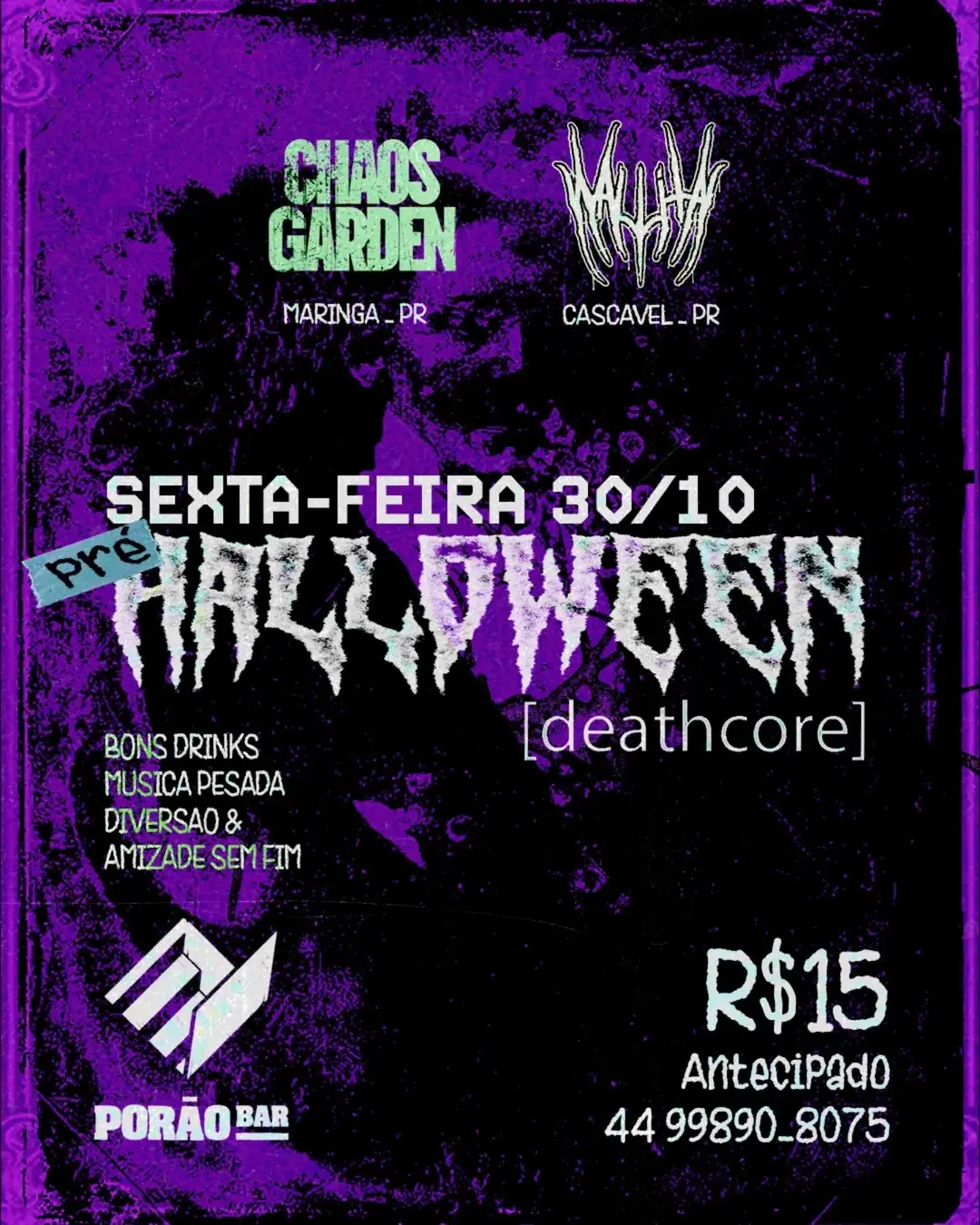 Flyer de Chaos Garden e WallIita