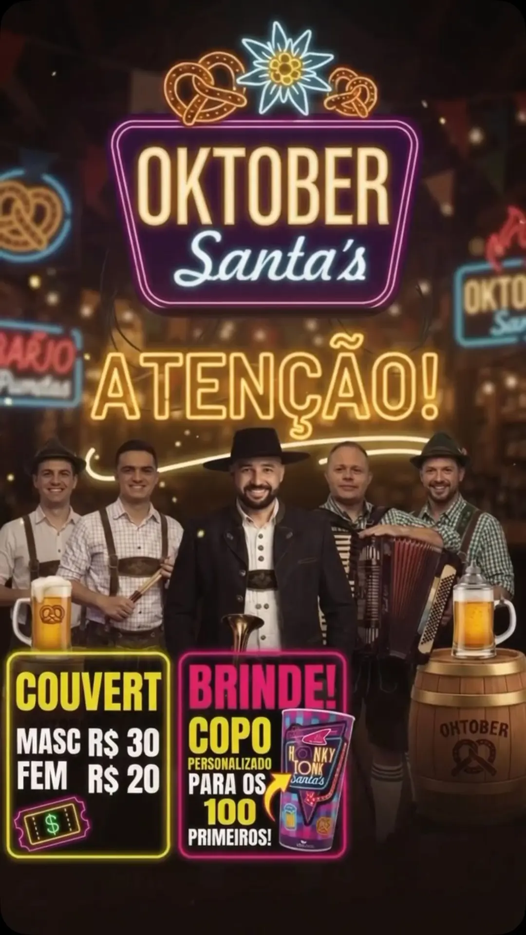 Flyer de Marcus Duarte & Banda