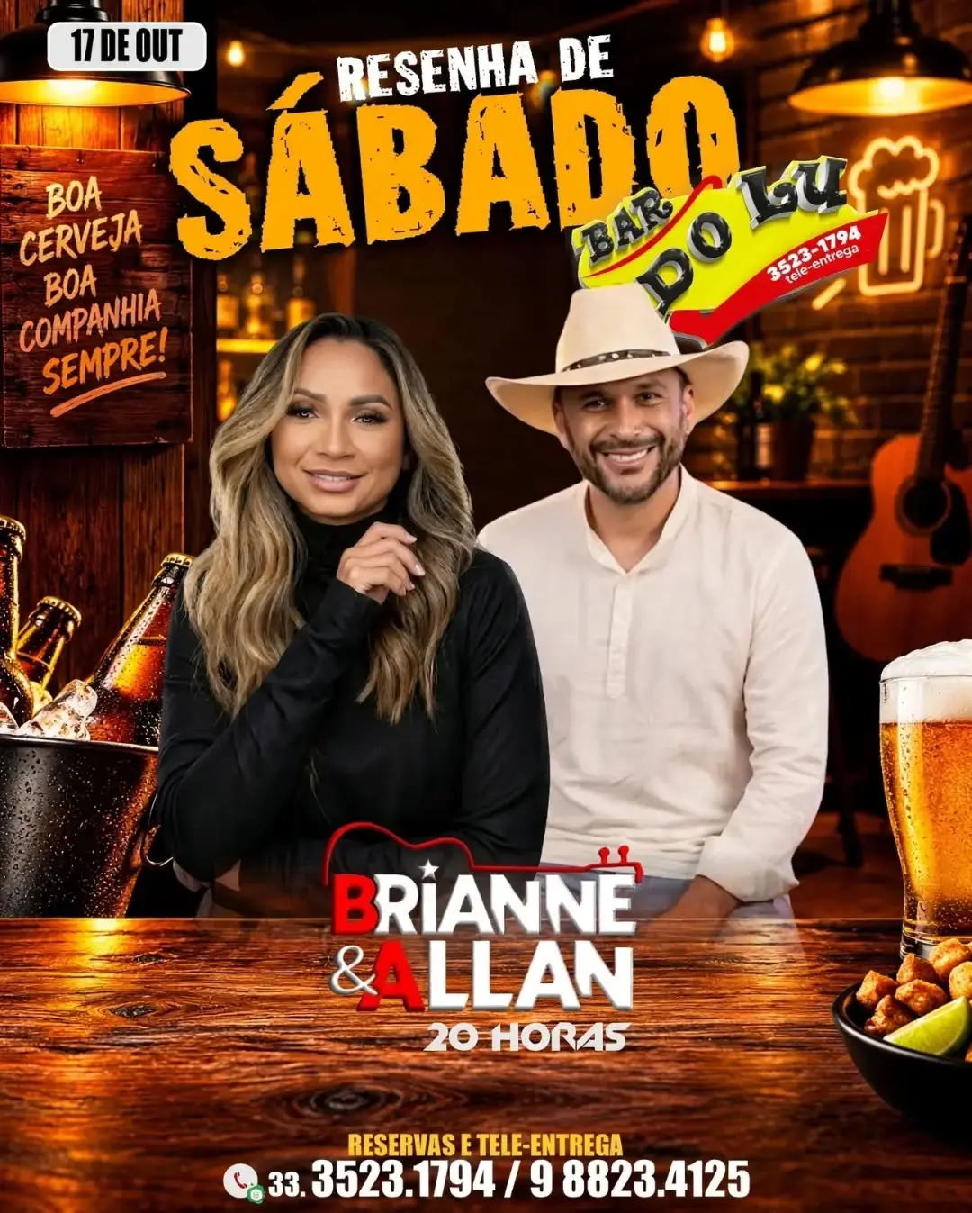 Flyer de Brianne e Allan