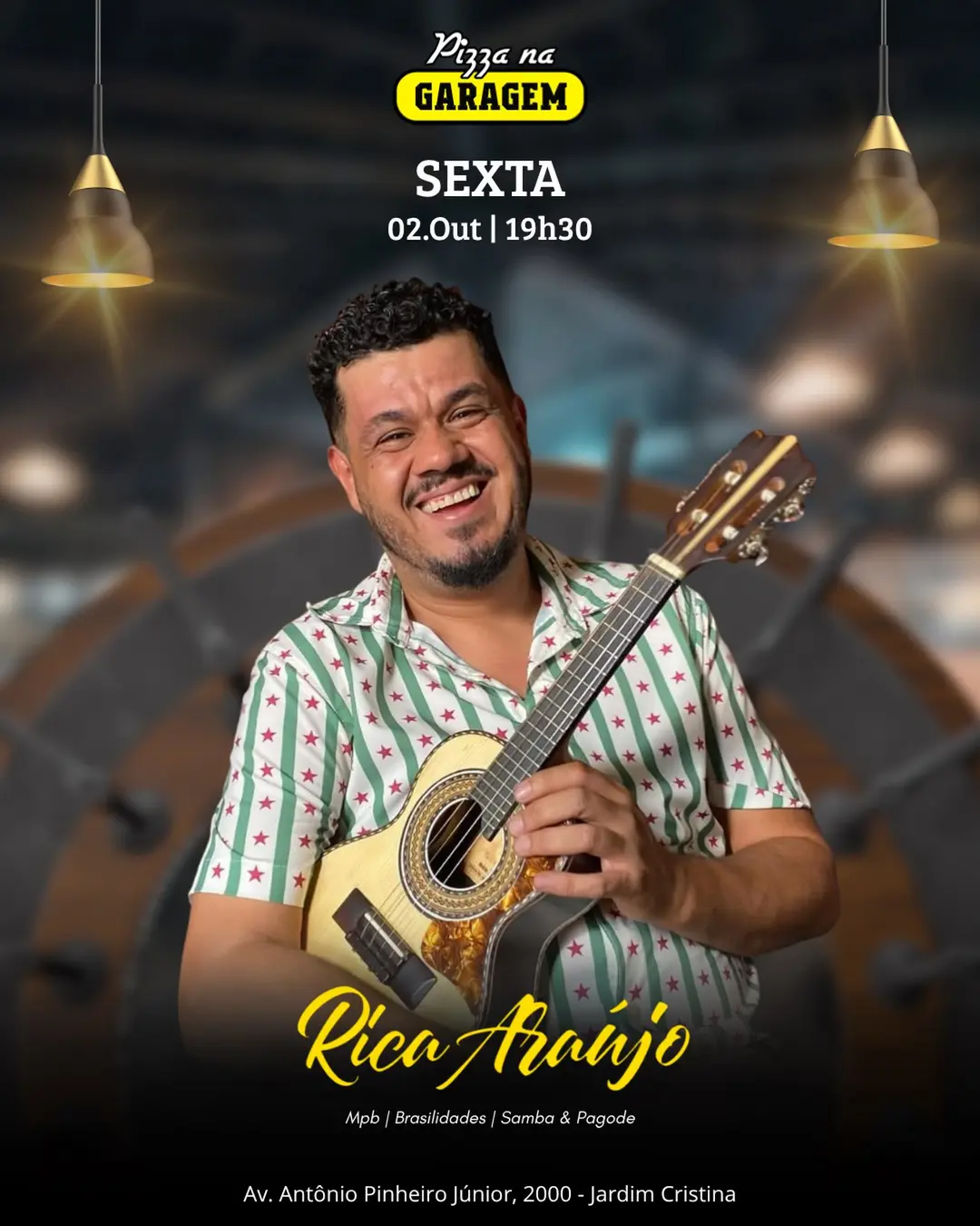 Flyer de Rica Araújo