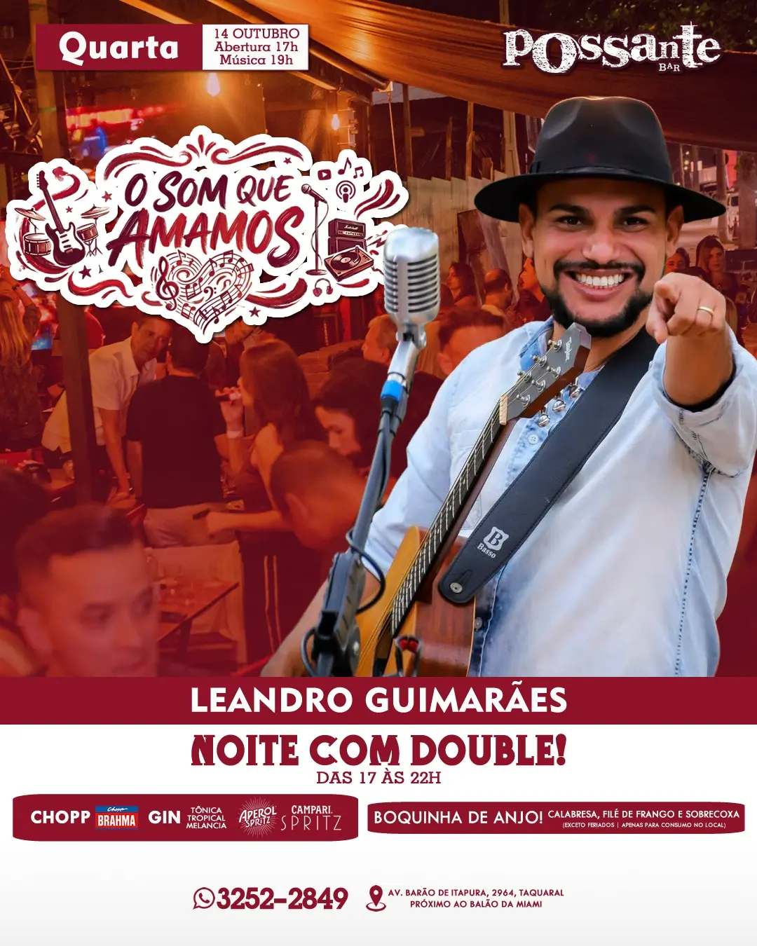 Flyer de LEANDRO GUIMARÃES