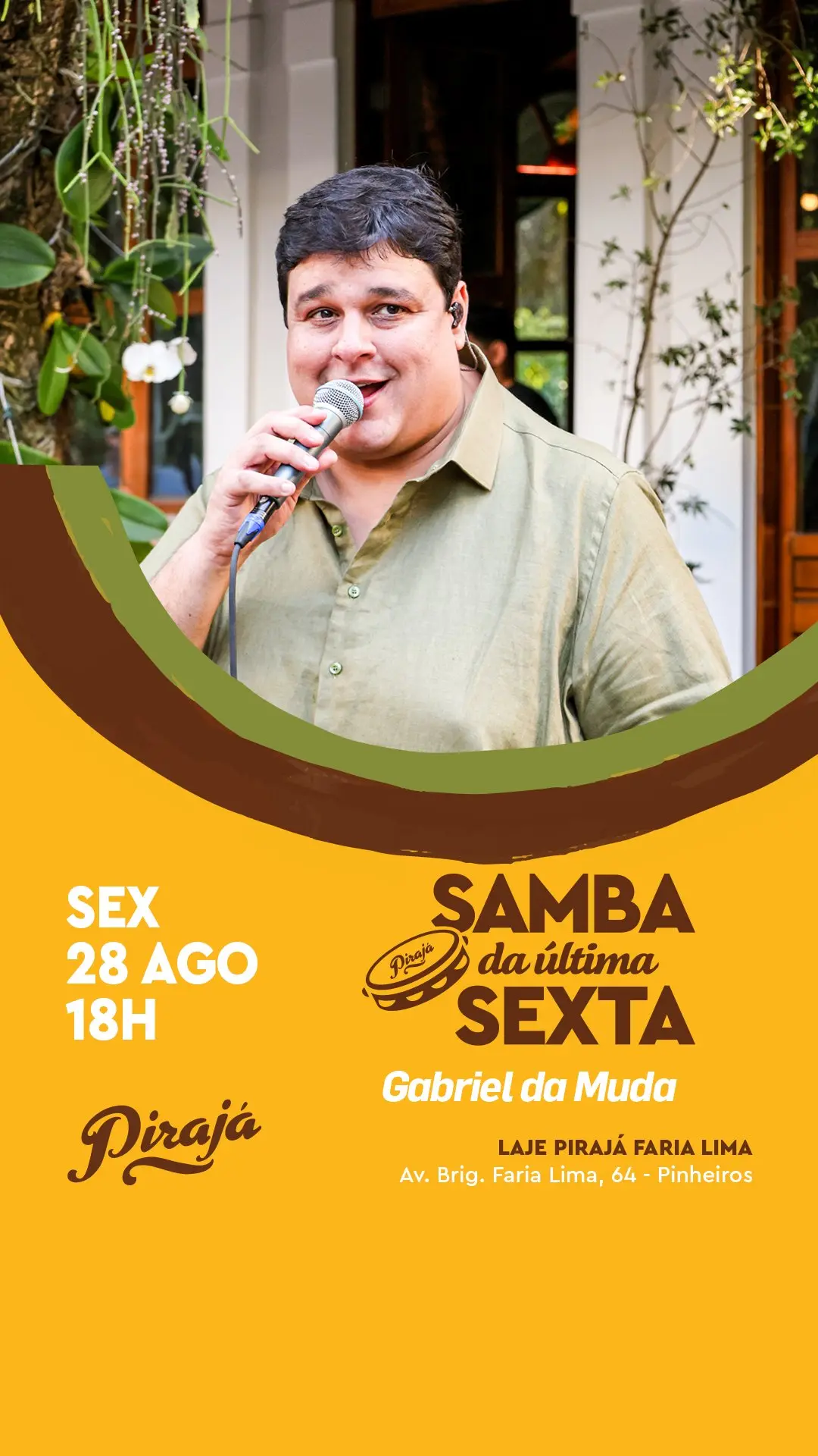 Flyer de Gabriel da Muda
