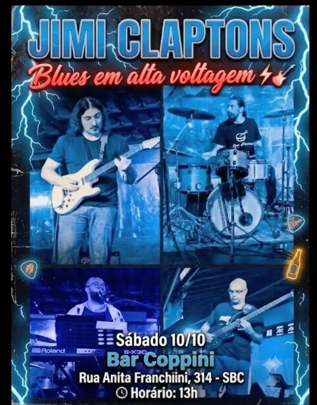 Flyer de Jimi Claptons Oficial