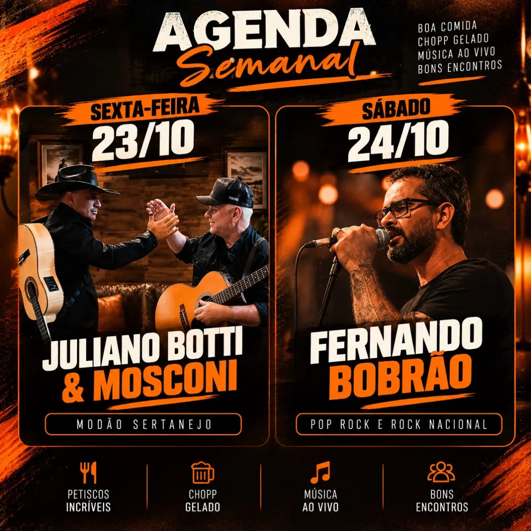 Flyer de Juliano Botti & Mosconi