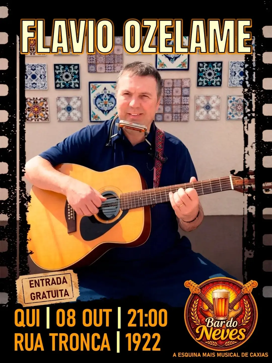 Flyer de Flávio Ozelame
