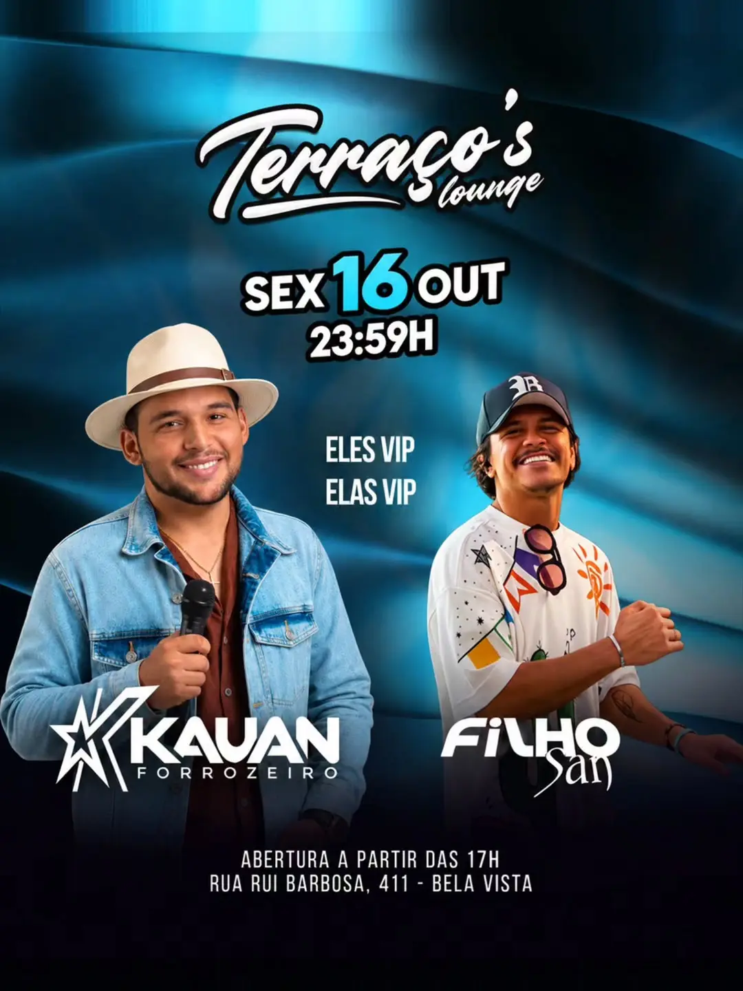 Flyer de Kauan Forrozeiro e Filho San