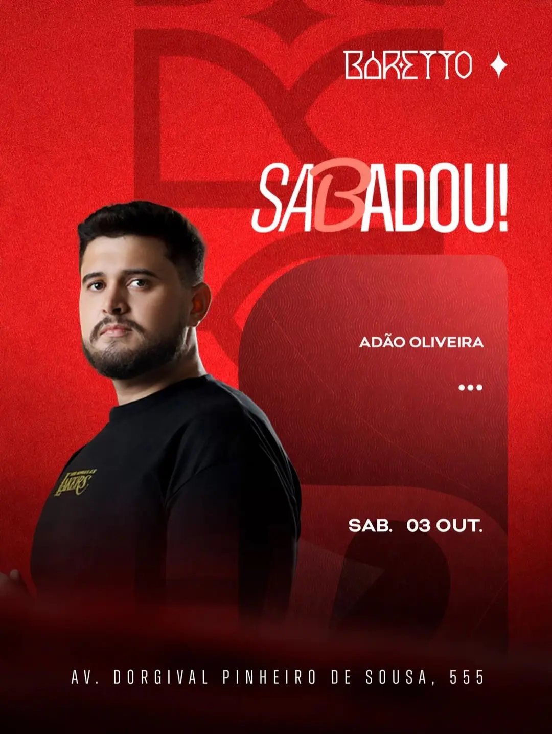 Flyer de Adão Oliveira