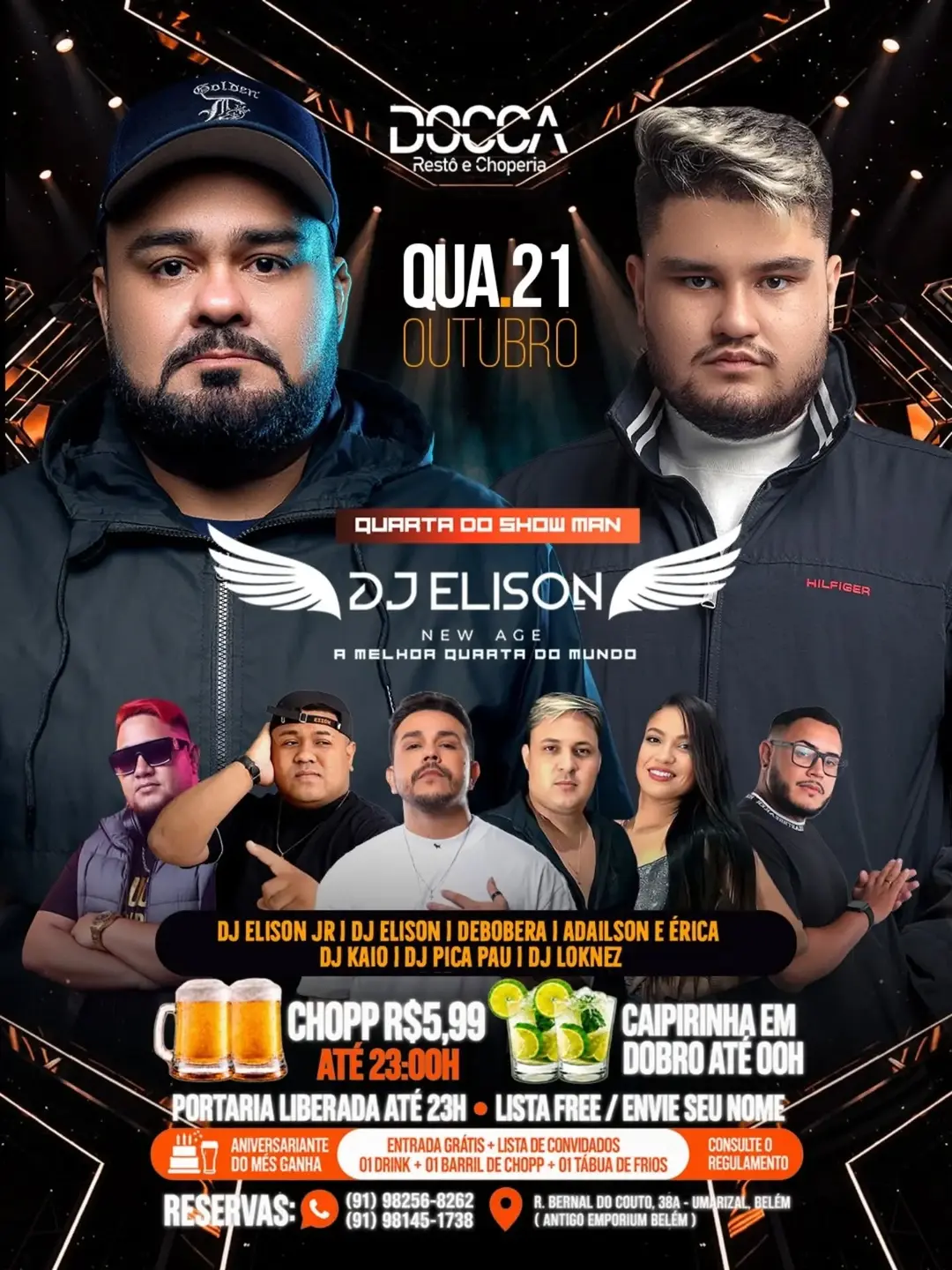 Flyer de Grupo de Bobeira, DJ Elison e mais 6 artistas