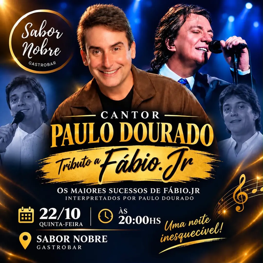 Flyer de Paulo Dourado