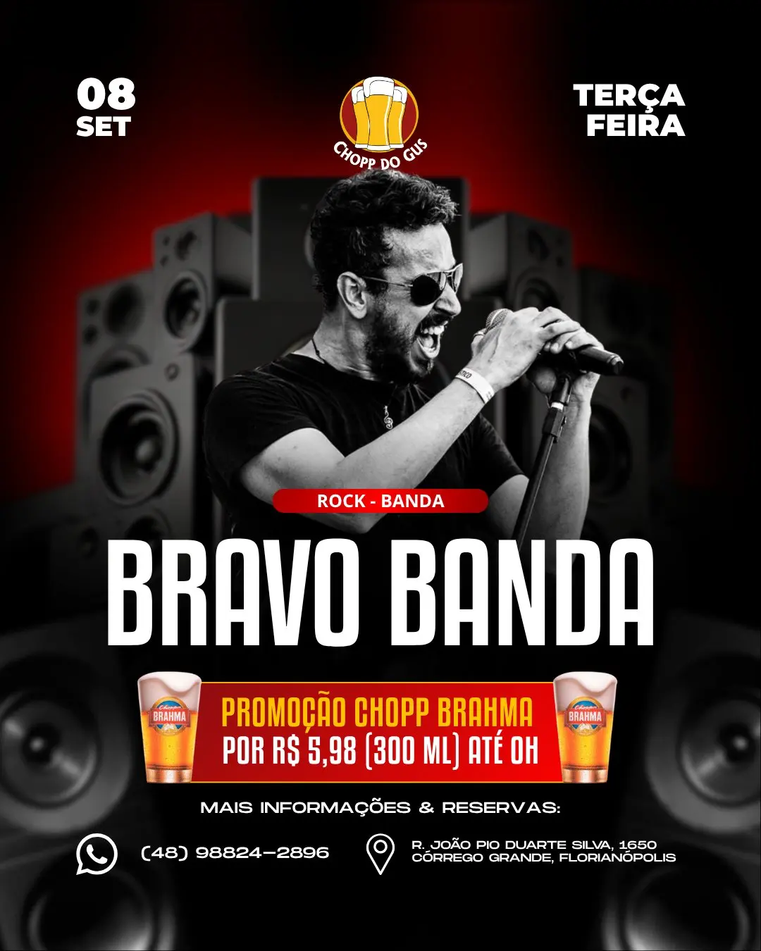 Flyer de Bravo Banda