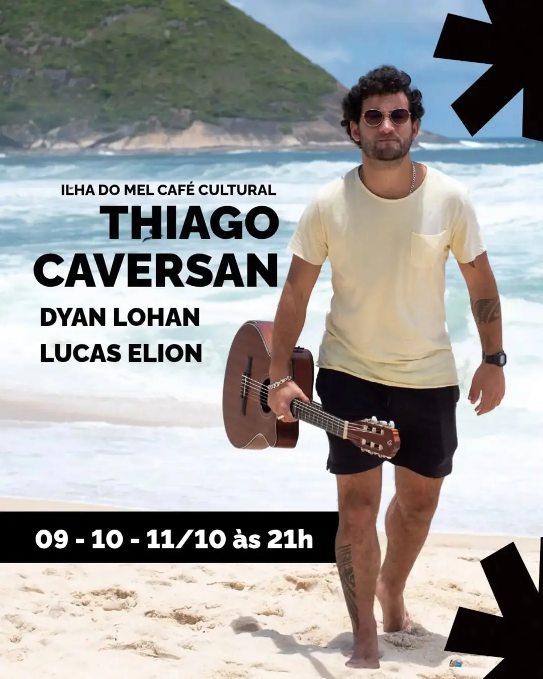 Flyer de Thiago Caversan, Dyan Lohan e Lucas Elion