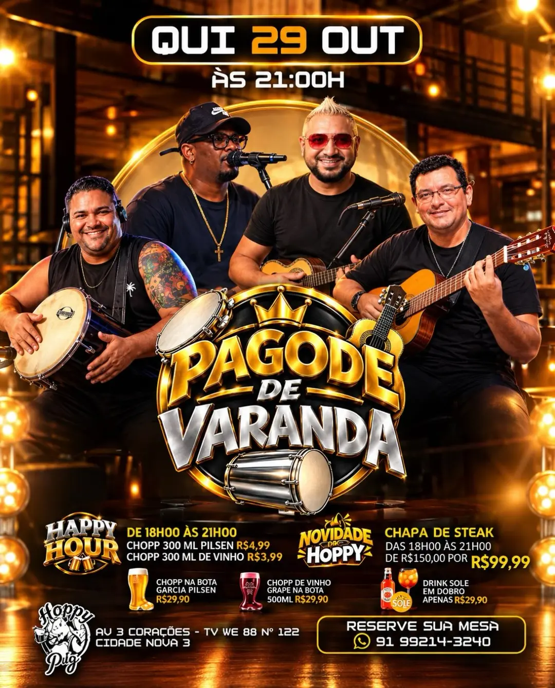 Flyer de Alex Sandro e Clayton & Cia