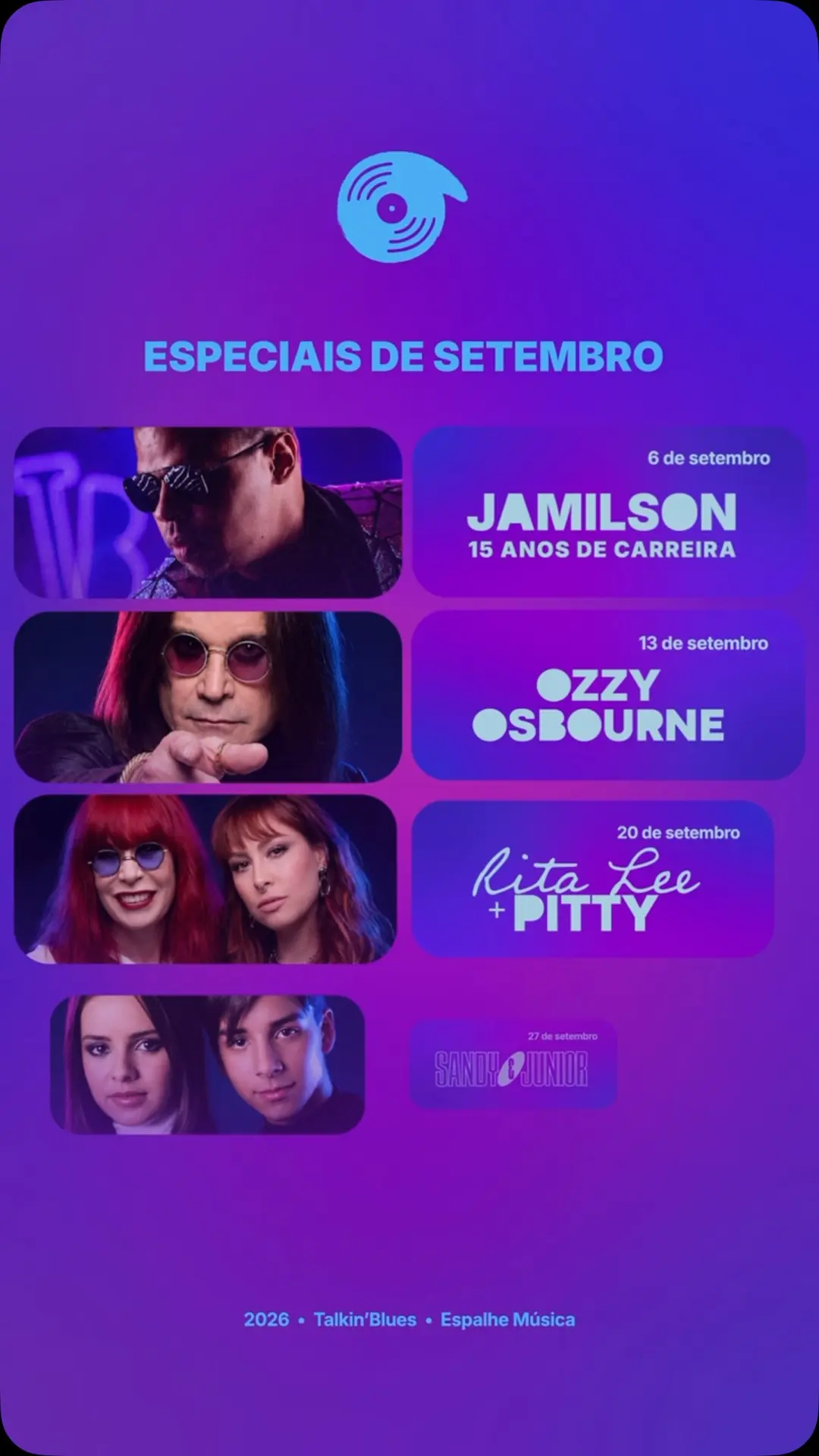 Flyer de Especial Sandy & Junior