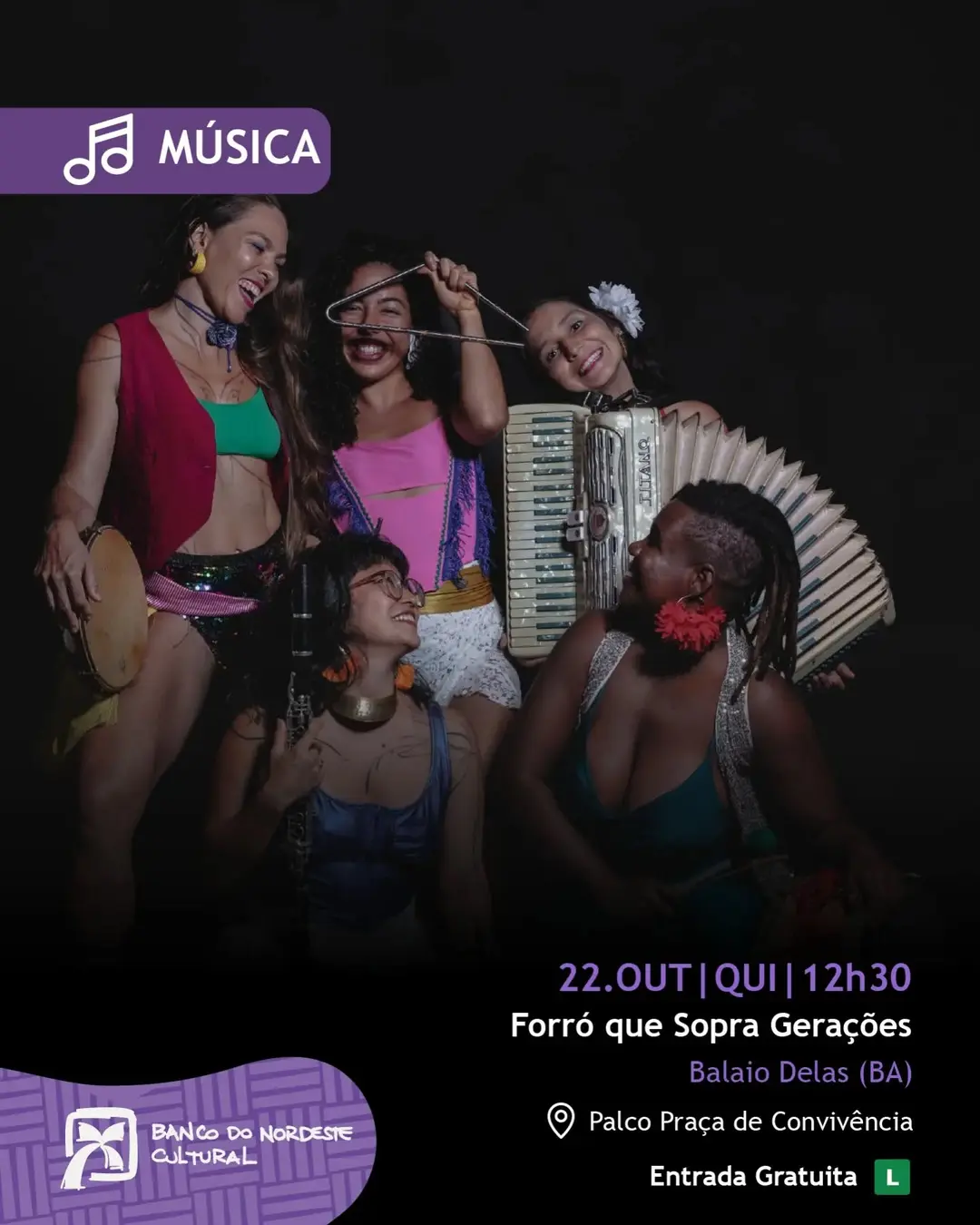 Flyer de Forro que Sopra Geracoes