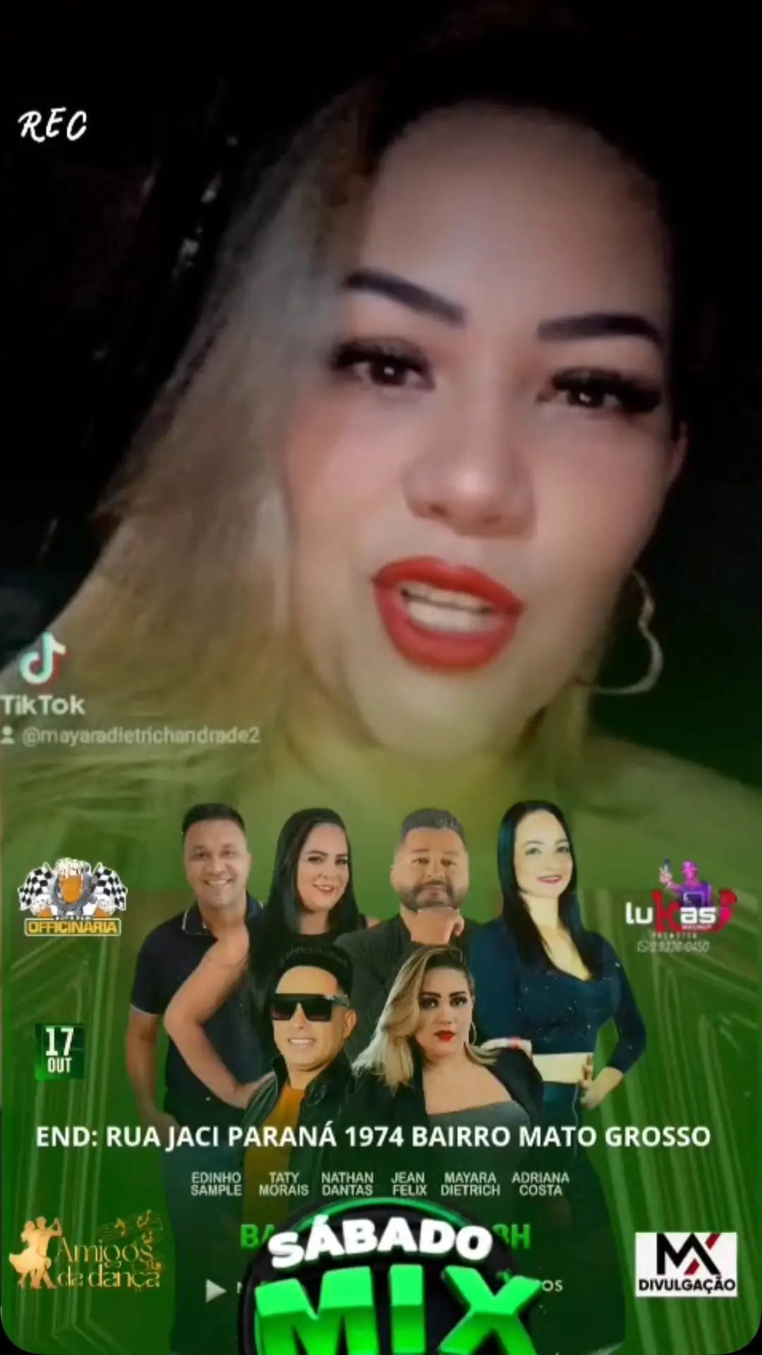 Flyer de Nathan Dantas, Taty Moraes e mais 4 artistas
