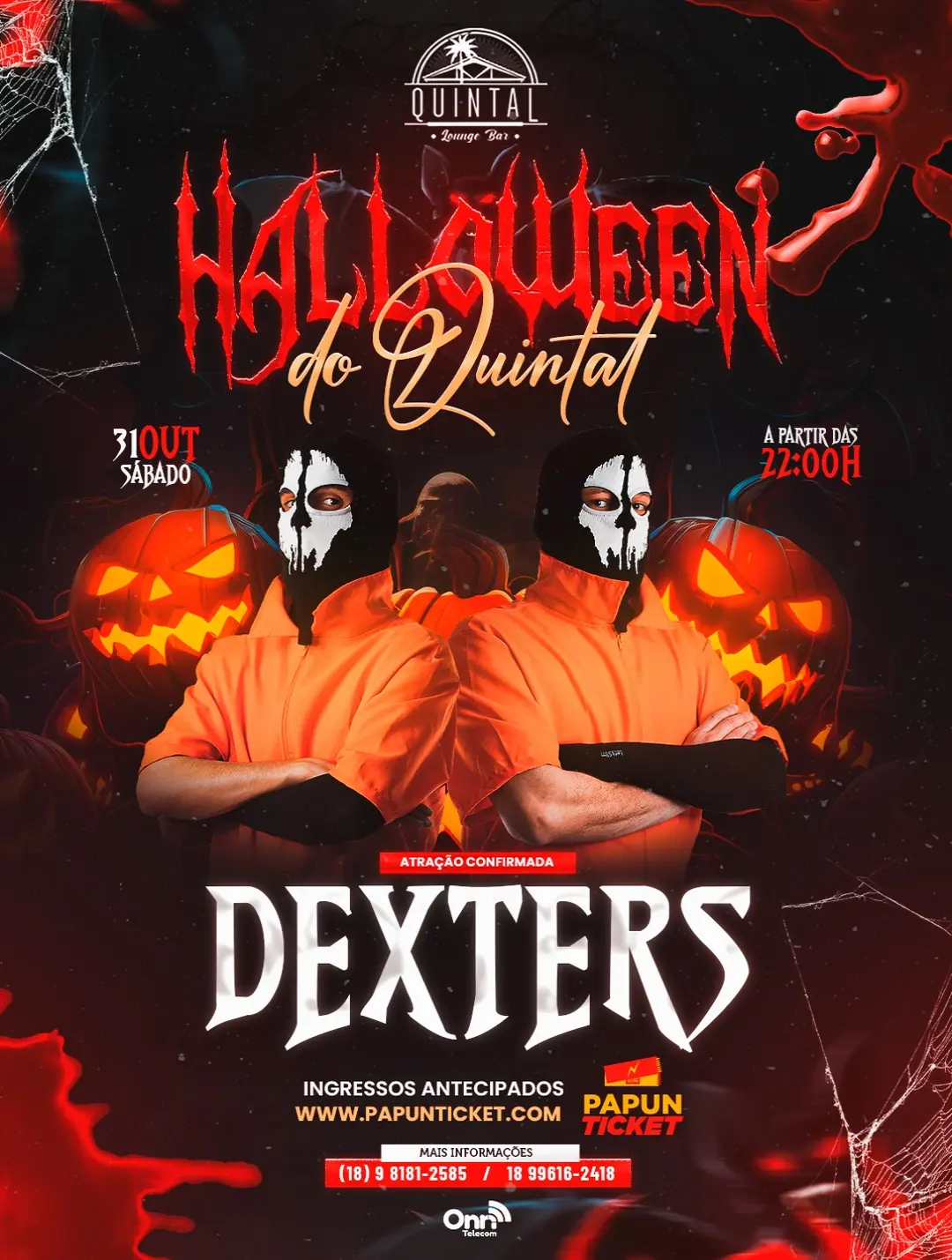 Flyer de Dexters, Paola Campa e Vector Bosse DJ