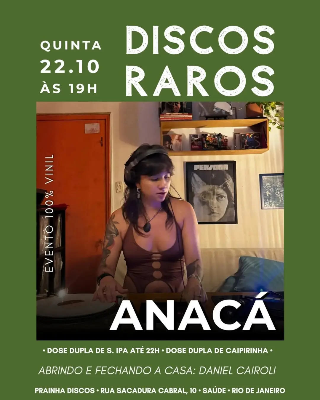 Flyer de Anacá e Anaca DJ