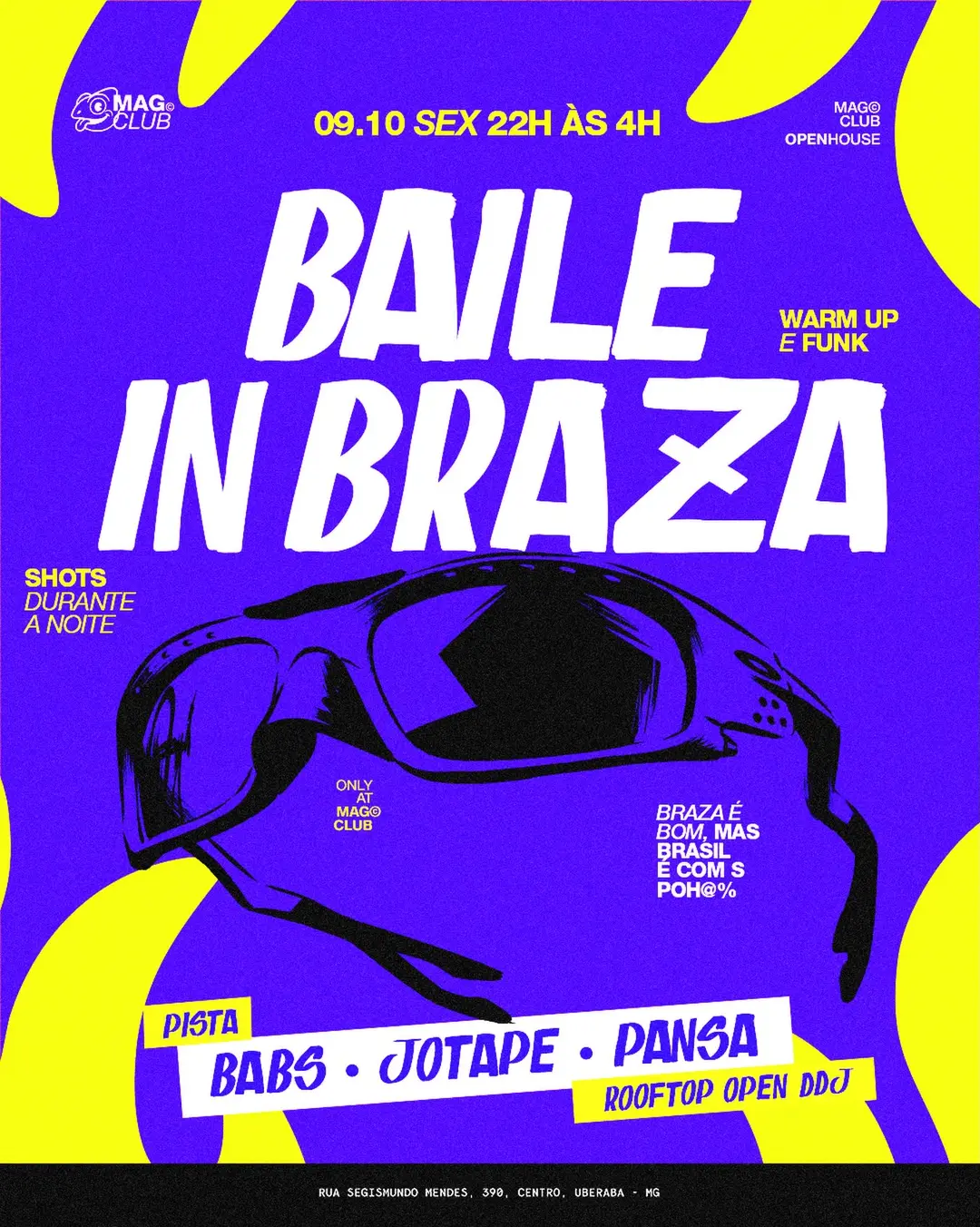 Flyer de Bárbara Carvalho, Jotape e Victor Pansani